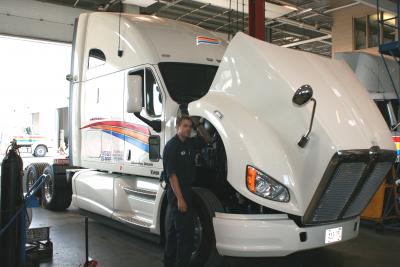 transport truck maintenance at challenger
