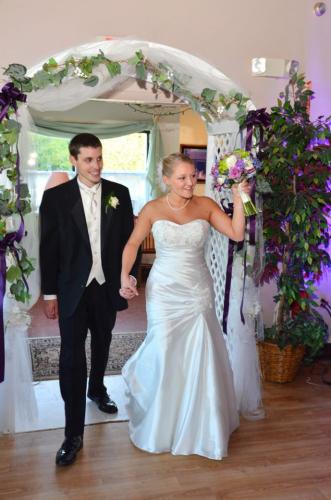 Anjolique Bride in style 930 with groom